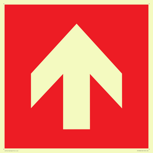 Up arrow (white on red background)